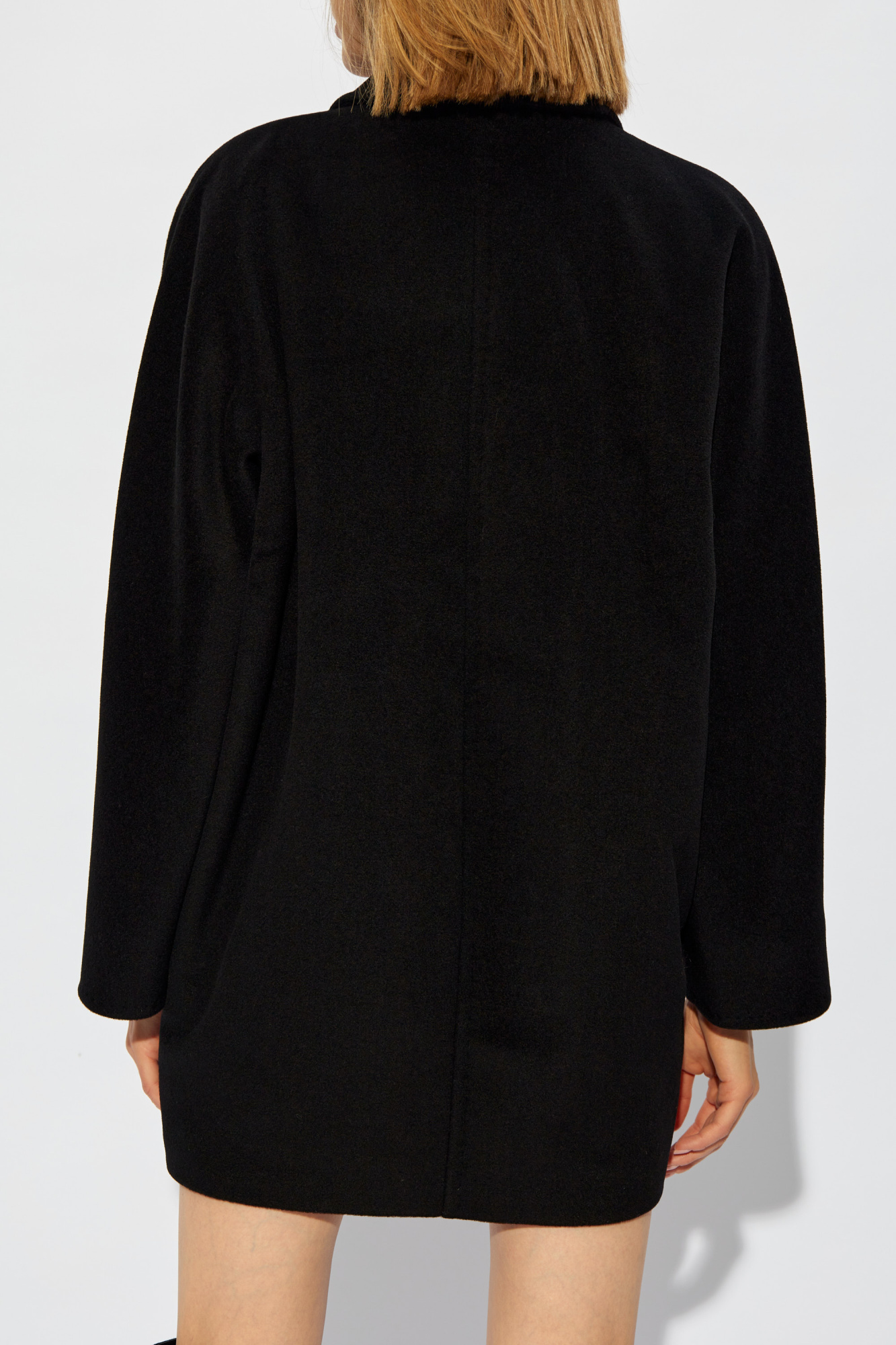 コート MAX MARA Women Coats REBUS 806 003 BLACK Max Mara Black Rebus Coat Max Mara
